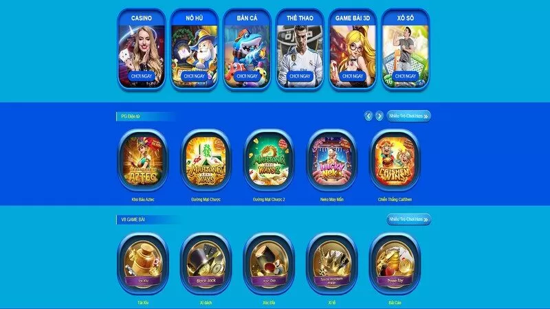 Hàng loạt các trò chơi thú vị và đa dạng Hàng loạt các trò chơi thú vị và đa dạng