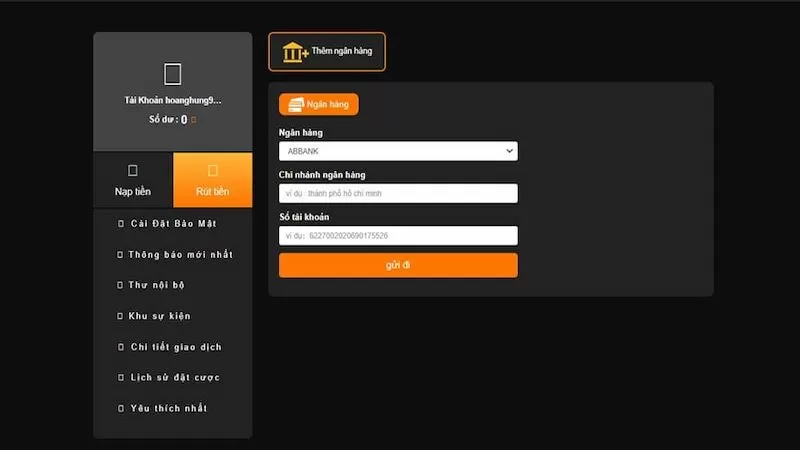 Rút tiền tại nhà cái thuận tiện với 4 bước siêu tốc Rút tiền tại nhà cái thuận tiện với 4 bước siêu tốc